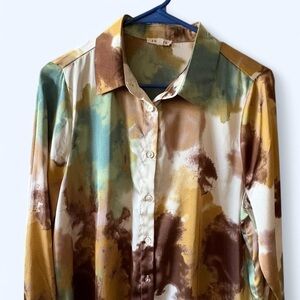 Multicolor Tie-Dye women blouse